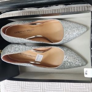 Christian Siriano Silver Pumps NEW